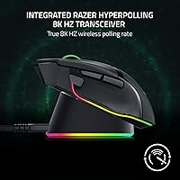 Vista 3 de Razer Mouse Dock Pro con Puck de Carga Inalámbrica: Carga Inalámbrica Magnética - Transceptor HyperPolling 8K Hz Integrado - Base Antideslizante