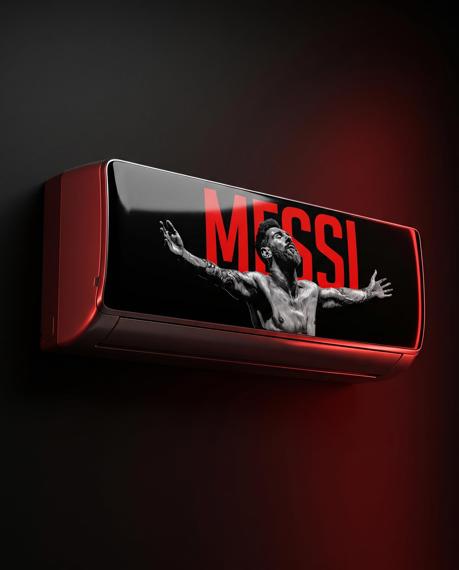 Messi Sticker Self Adhesive Wall Sticker for Home Decor and AC Styling, Pack of 1, Waterproof Removable Wallpaper for Bedroom Living Room Kitchen and Wall Decoration-image-20