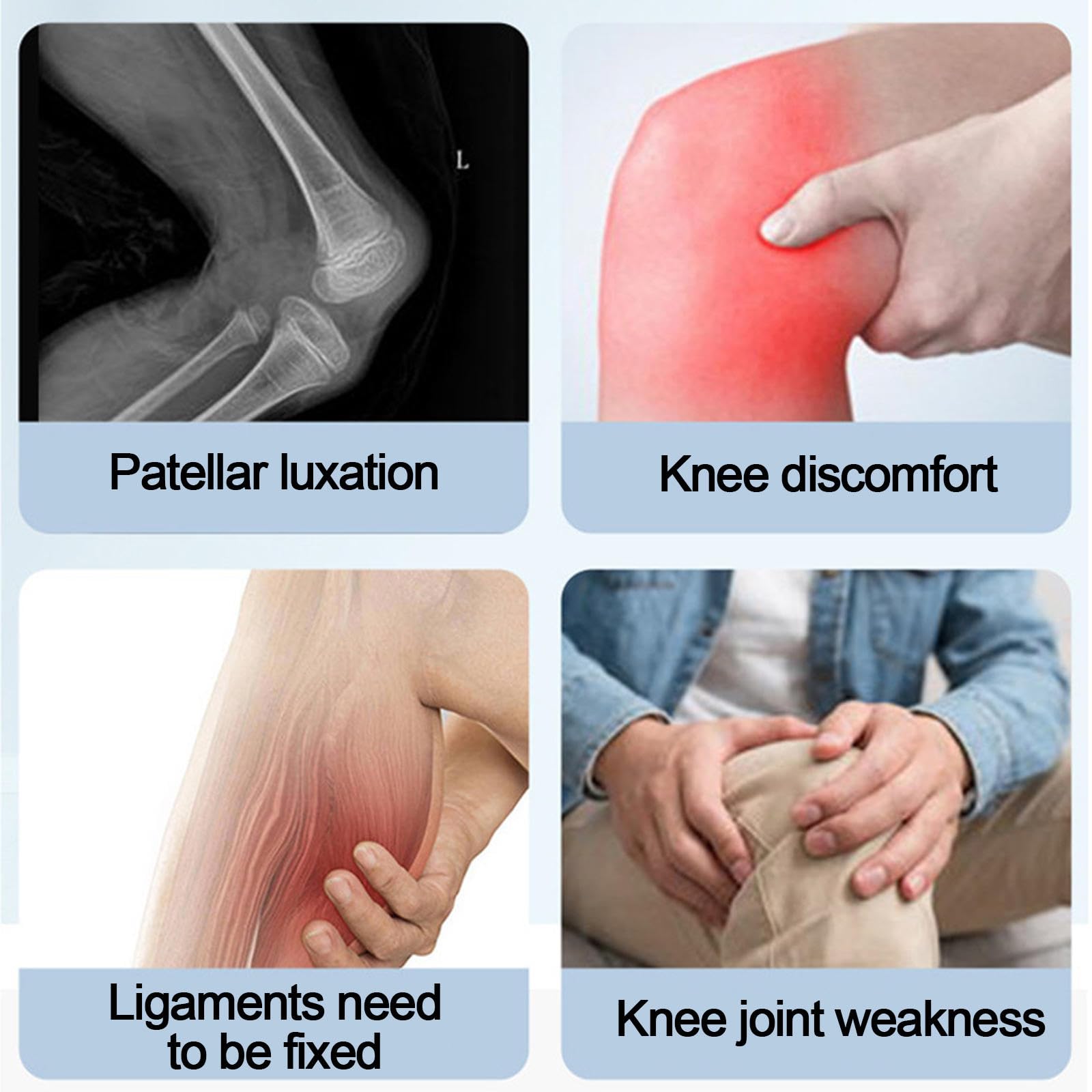 PopieL Rodillera con Bisagras Rom, Rodillera Ajustable Para Hombres y Mujeres, Rodillera Posoperatoria Para Recuperación Después de Cirugía, Desgarro de Menisco, Artritis, Distensión de Ligamento