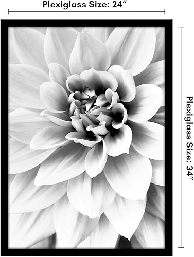 Miniatura 2 de Americanflat 24x34 Poster Frame in Black - Photo Frame with Engineered Wood Frame and Polished Plexiglass Cover - Horizontal and Vertical Formats