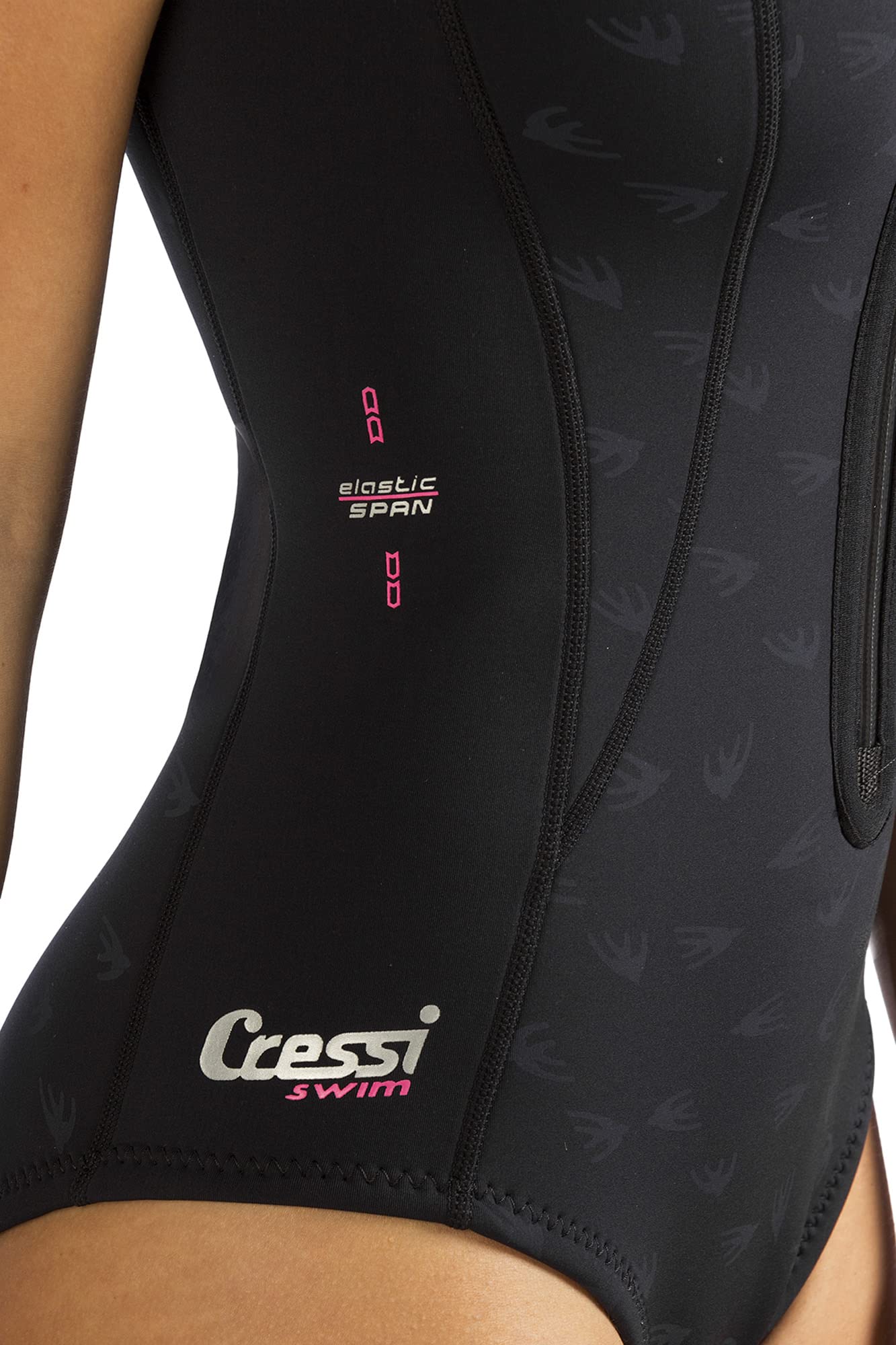 Cressi Termico Lady Swimsuit 2 mm - Bañador de Una Pieza para Mujer Disponible en Versión Estándar o Manga Larga, Neopreno de Alta Elasticidad