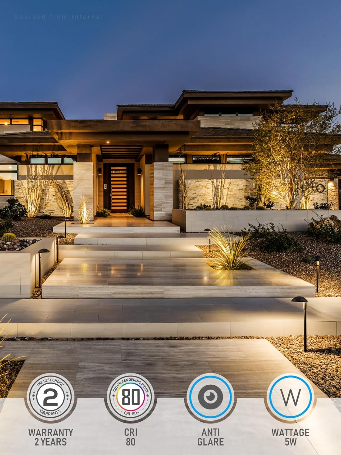 LEONLITE 12-Pack Low Voltage LED Landscape Pathway Light, 5W 400LM 12V Wired Outdoor Path Lights, Aluminum Walkway Driveway Landscaping Light, IP65 Waterproof, Oil Rubbed Bronze, 3000K Warm White