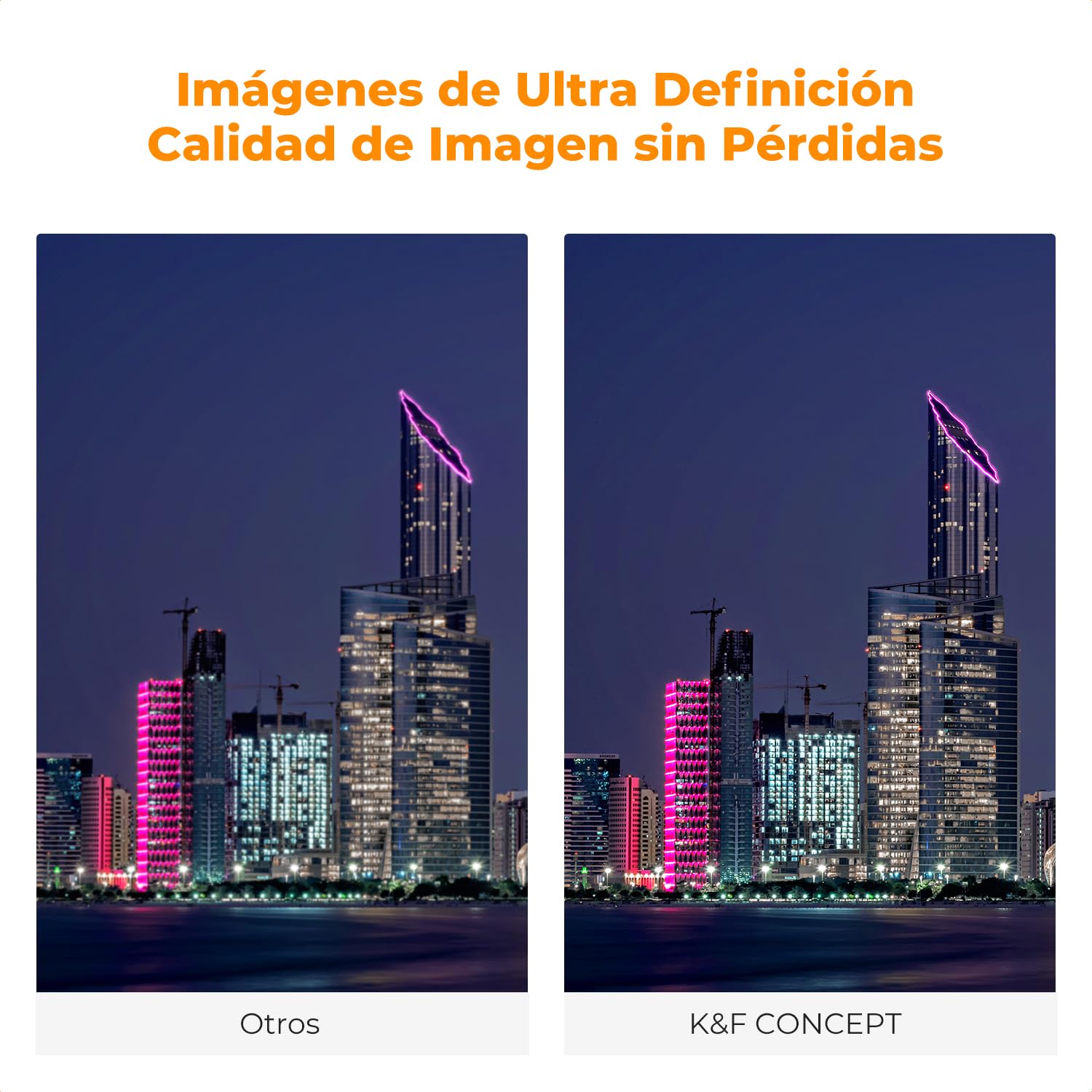 K&F CONCEPT Nano-Xcel 49mm Filtro Natural Night | Filtro Anti-Contaminación Lumínica para Fotografía Nocturna Astrofotografía con Nano Revestimiento - FE707