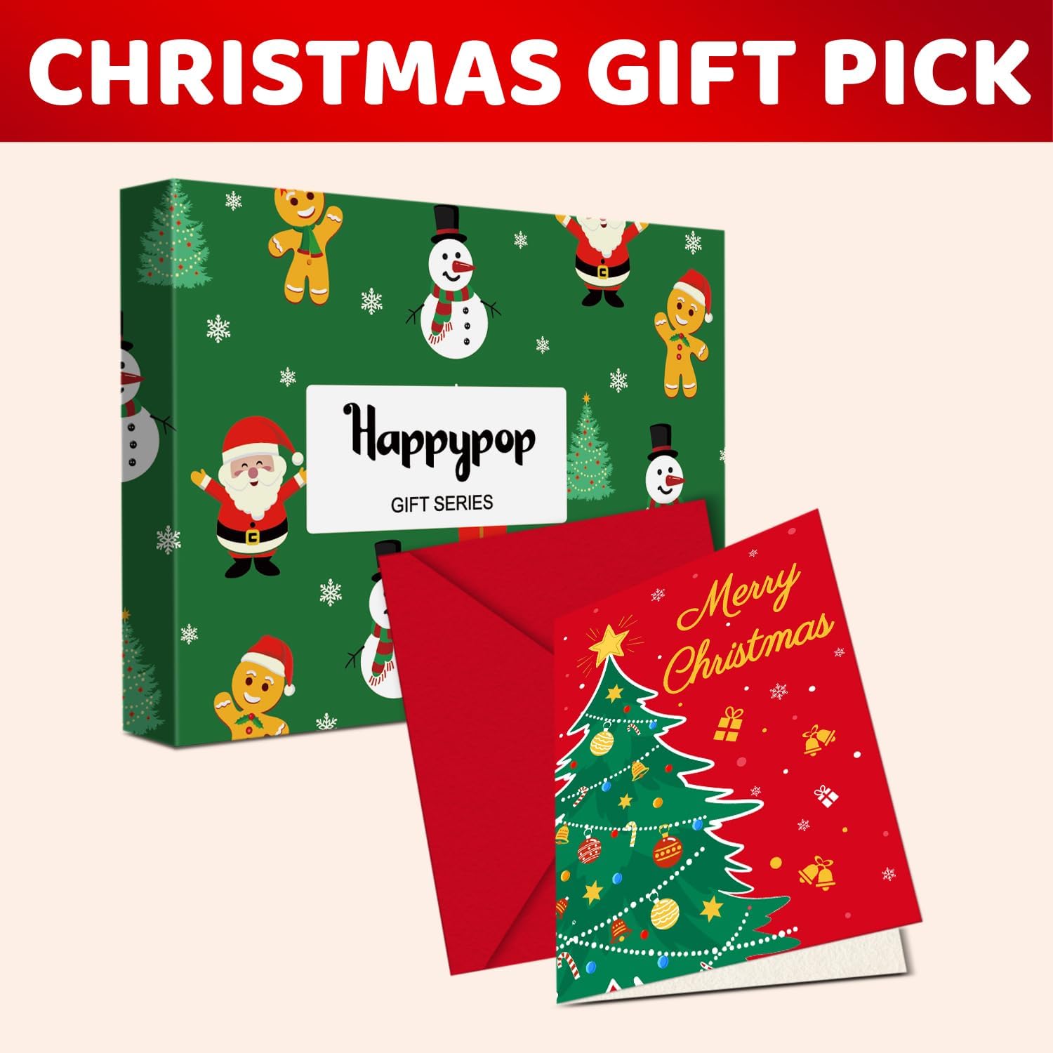 HAPPYPOP Christmas Socks for Boys Girls - Secret Santa Gifts Xmas Stocking for Kid with Card - Image 8