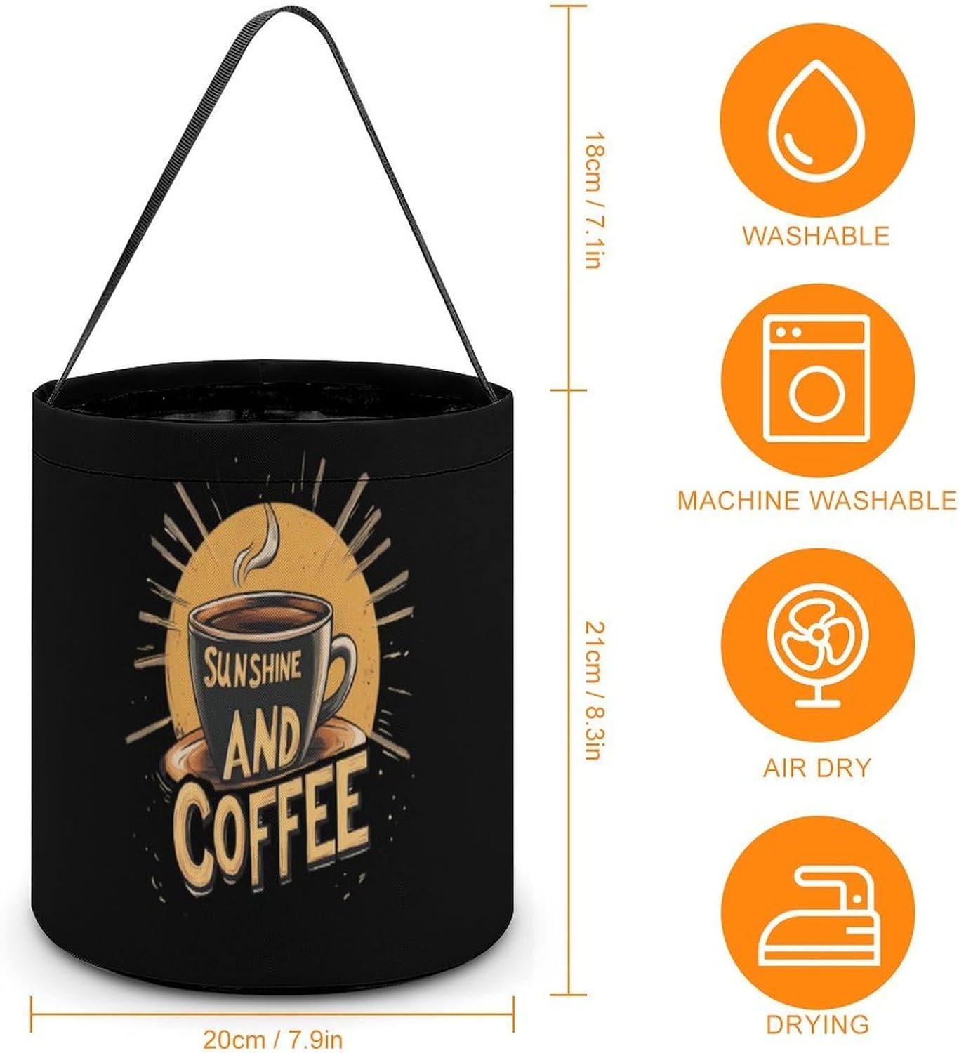 Sunshine And Coffee Candy Bag Halloween Treat Goody Bags Party Basket Handbag Holiday Decor