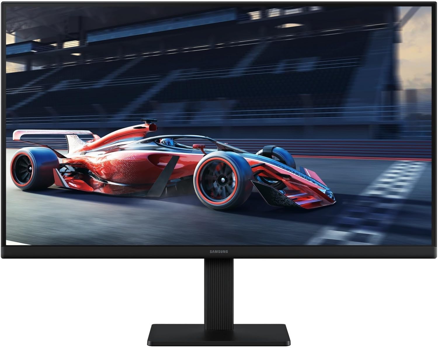 Samsung 24"(60.5 cm) Flat IPS Monitor|IPS Panel|FHD 1920 x 1080|100 Hz|New Super Slim Design|Ports-HDMI,VGA|Tilt Stand Feature -2˚ to 21˚|Game Mode|Eye Saver Mode|Wall Mountable|LS24D300GAWXXL|Black — Amazon image 3
