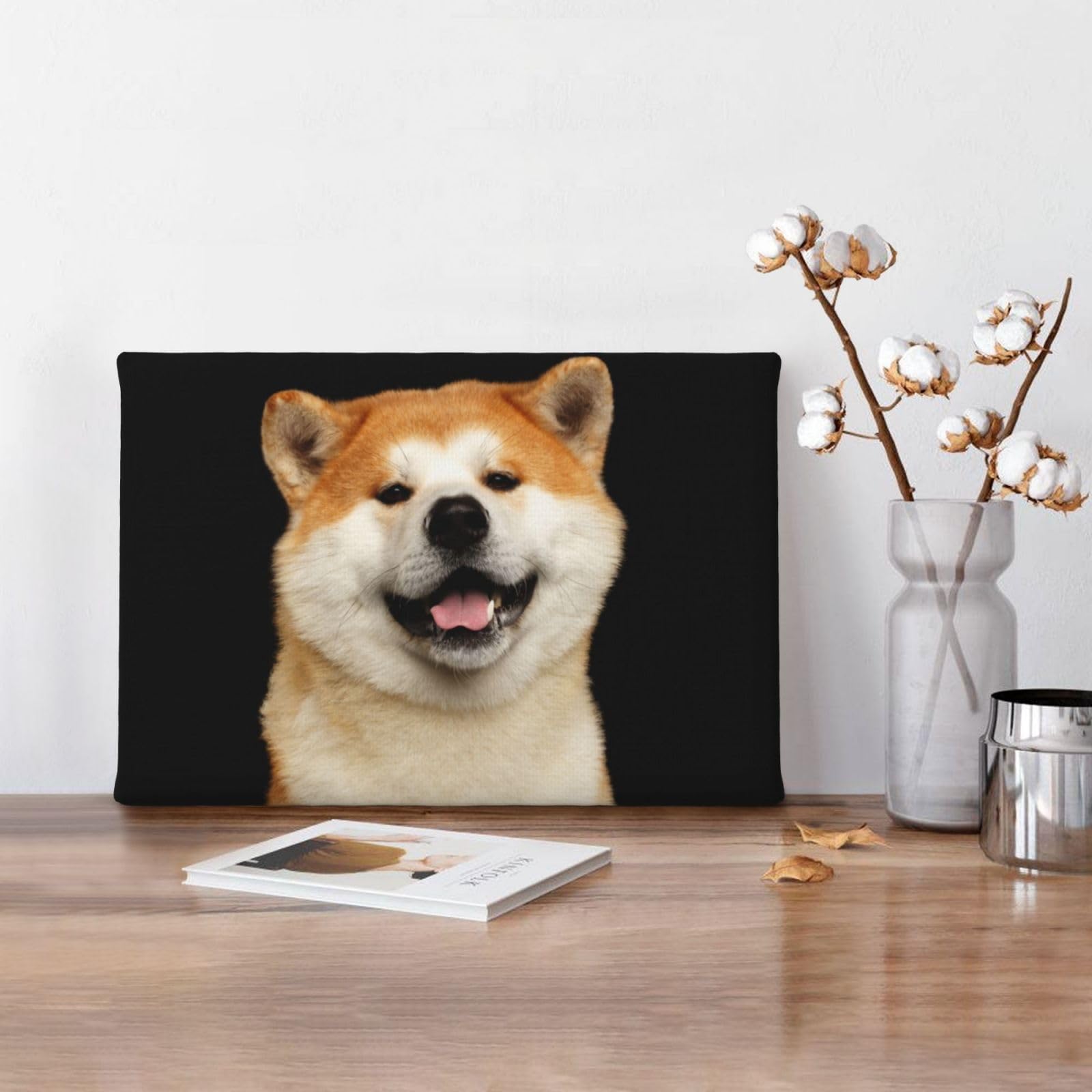 Amazon.co.jp: アートポスター フレーム 装飾画 柴犬 秋田犬 犬柄