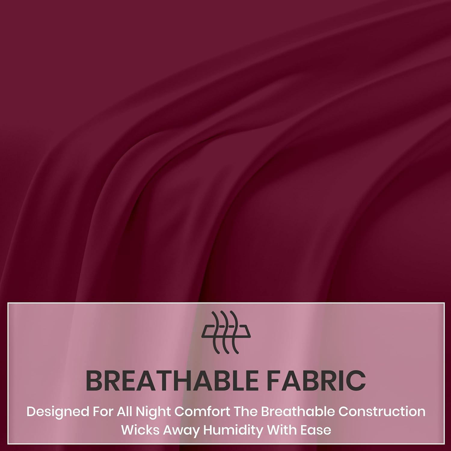  4 Pc Twin Sheet Set - 100% Egyptian Cotton Premium Hotel Luxury Bedding - Sateen Weave Soft Cooling Durable Bedsheet - 16" Deep Pocket Sheets - Burgundy thumbnail