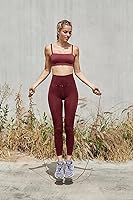 Vista 8 de NexiEpoch - Paquete de 4 leggings suaves para mujer, con bolsillos, control de abdomen y cintura alta, pantalones capri para yoga y ejercicio