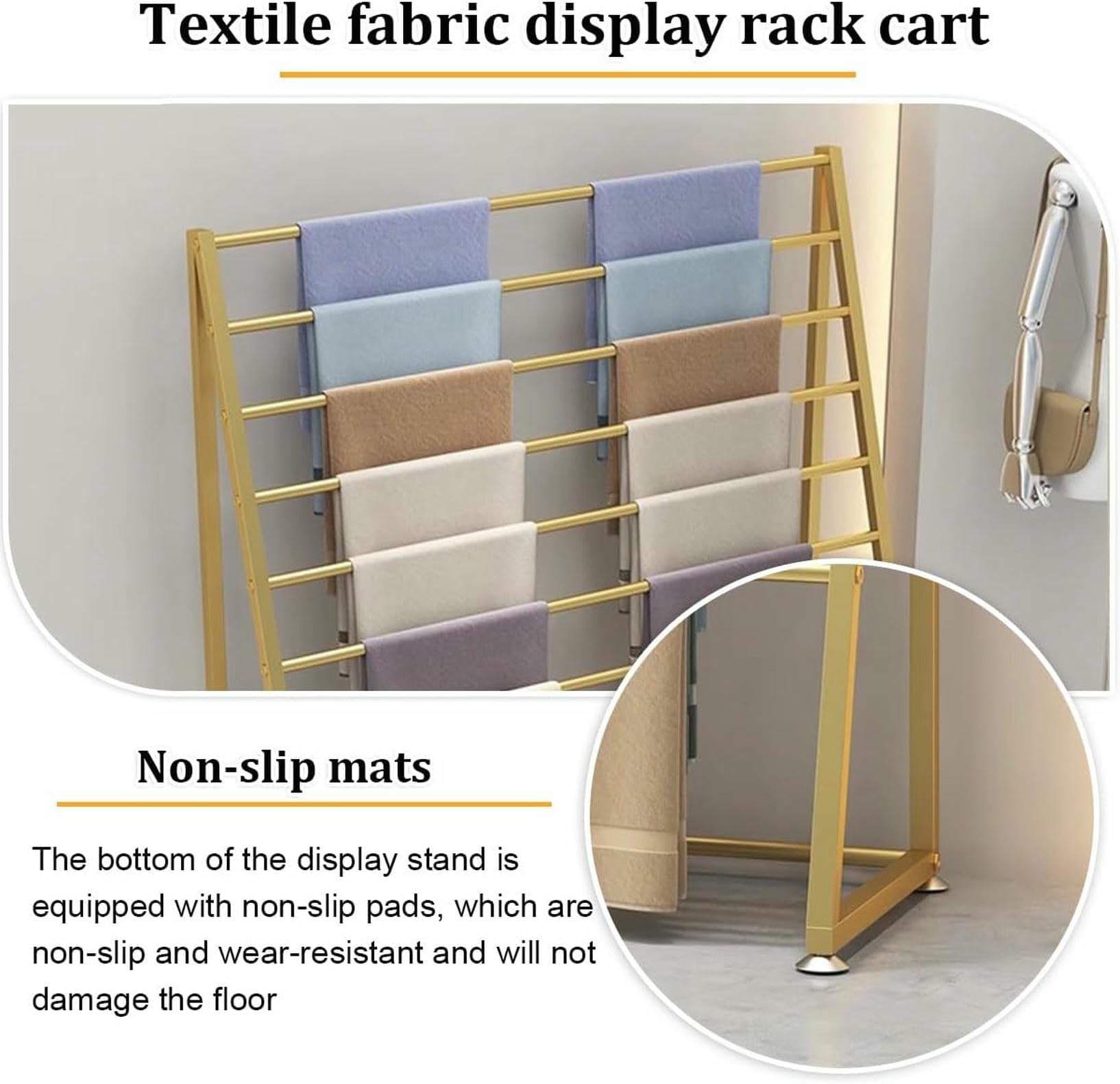 Stoffrolle, stabiler Stahl, für Tischdecken, Textilien, Kleidung und Bastelbedarf, ideal für Zuhause und Gebrauch