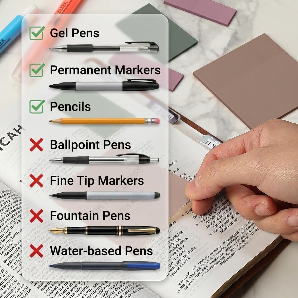 Mr. Pen- Transparent Sticky Notes Set, 200 Sheets image 5