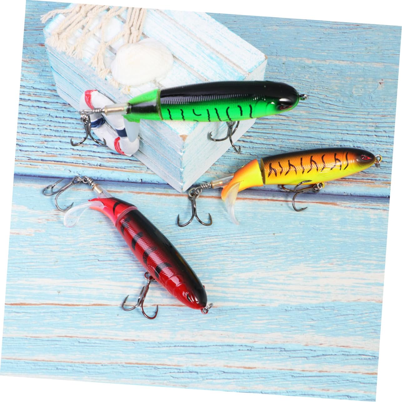 9 Pz Esche bioniche realistiche Esche da Pesca muschiate Esche da Pesca per Acqua Dolce Esca a manovella Esca d'Acqua Dolce Esca da Nuoto ad Esche da Pesca con Occhi 3D