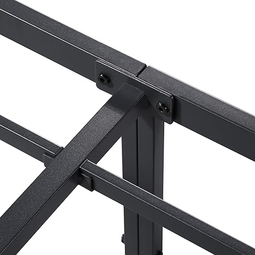 Miniatura 14 de Olee Sleep Marco de cama Dura con listones de acero metálico de 14 pulgadas, tamaño individual XL