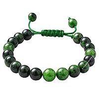 Vista 574 de Amazing Gemstone Yaxaite Bracelet for Women Men's Gifts - Protection Healing Crystal Bracelet - 8mm Gemstone Beaded Adjustable Bracelet Pulseras