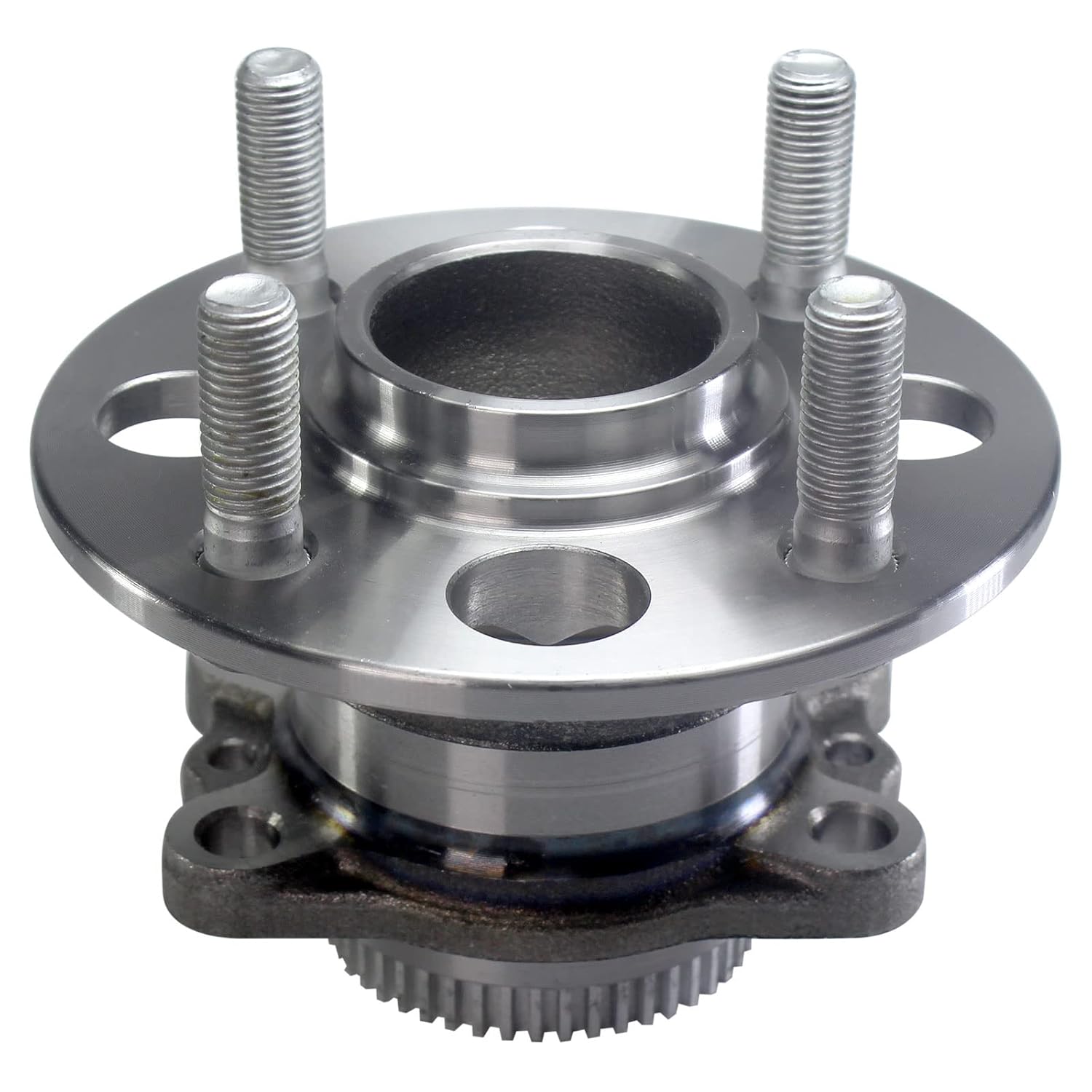 MotorbyMotor 512483 Rear Wheel Bearing and Hub Assembly with 4 Lugs Fits for 2012-2014 Dodge Attitude, 2012-2017 Hyundai Accent, 2012-2016 Kia Rio Wheel Hub Assembly -All Models