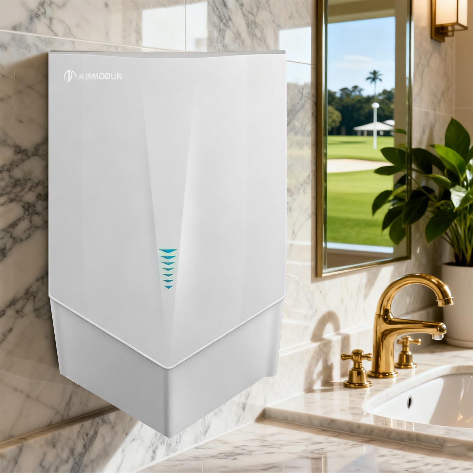 No Touch Hand Dryers for Bathrooms, 1500W Commercial Hand Dryer 220V 50Hz, Wall Mounted IPX1 Waterproof, High Wind Speed Dries in 5-8 Seconds for Restaurant &amp; Mall Black