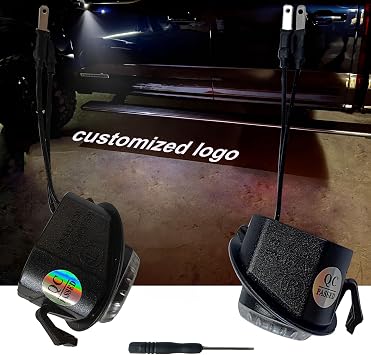 2pcs Set Side Mirror Projector Ghost Shadow Puddle Logo Light Compatible with GMC Sierra 1500,2500HD,3500HD,Yukon &Yukon XL customized logo