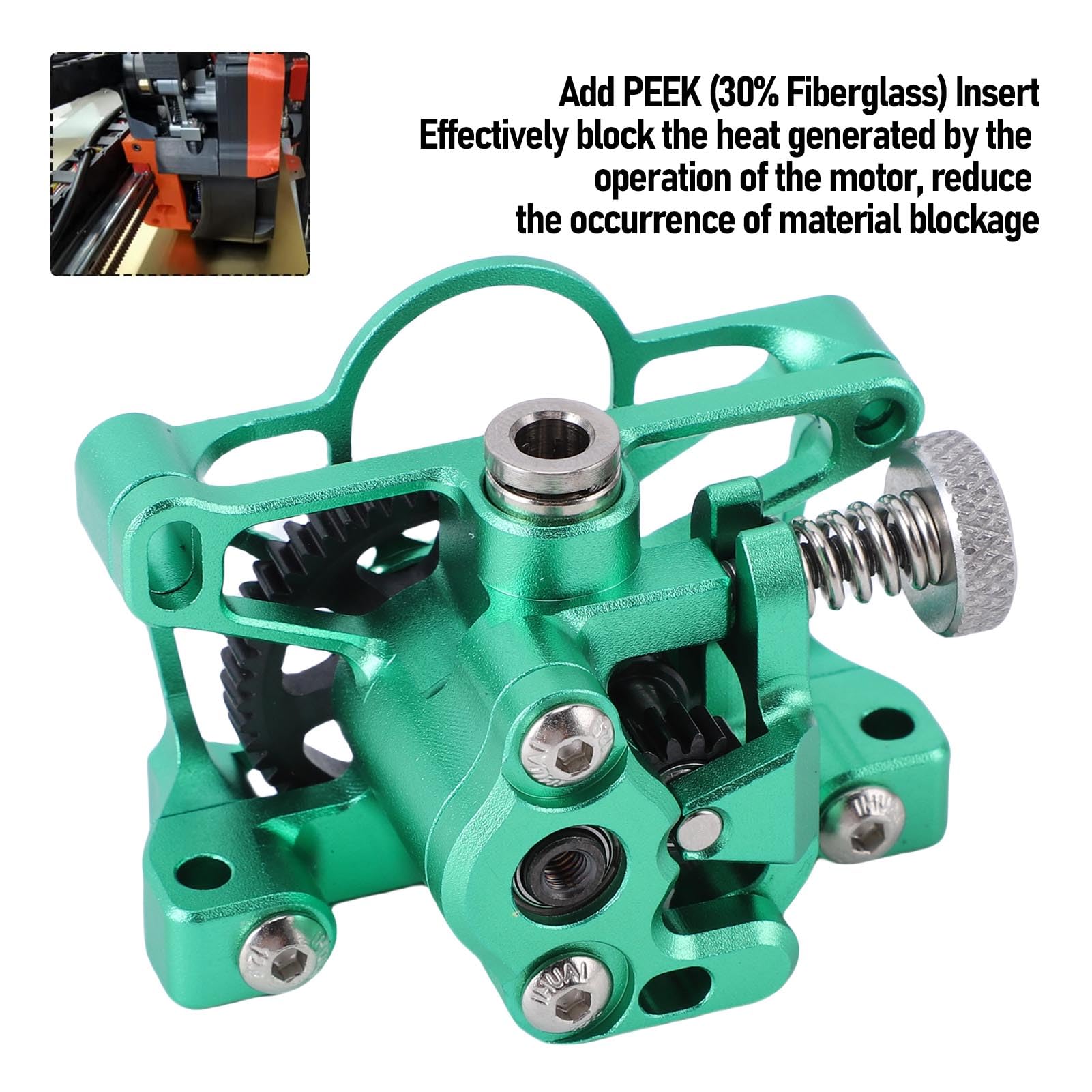 Generic Lekki Zestaw Mini Wytłaczarki Aktualizacja Odporna na Wysokie Temperatury do Drukarki 3D 2.4 Ender-3 V2 CNC do Stopu Aluminium