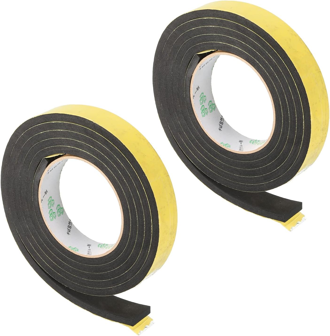 M METERXITY Single-Sided EVA Foam Tape - Sponge Adhesive Apply to Outdoor, Garden (25mmx6mmx2m, Yellow)