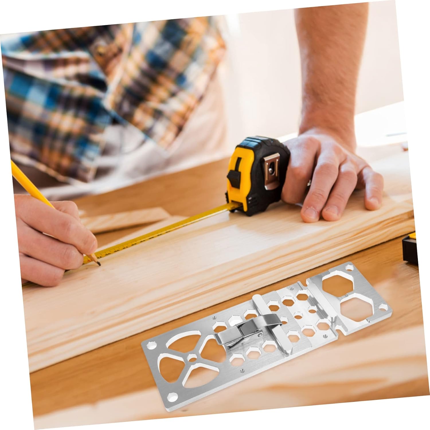 Uonlytech Circular Saw Guide Rail Angle Stop 260mm Aluminum Alloy Right Angle Guide for Woodworking Projects