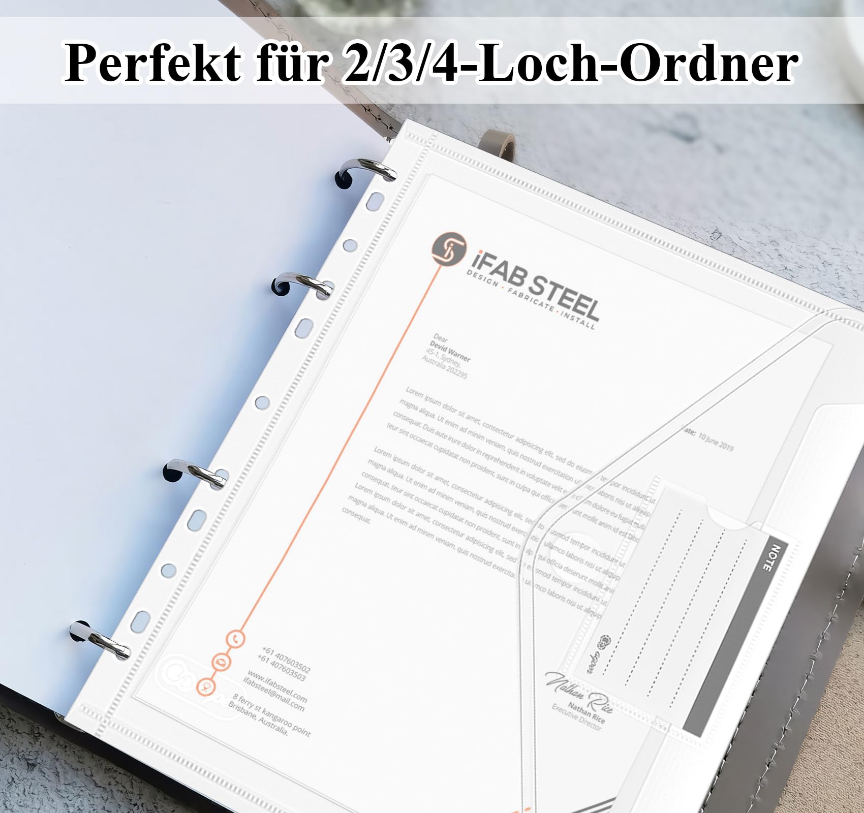 Agoer 48 Stück Dokumententasche A4 Klettverschluss, [ Breitere Größen ] Dokumentenmappe A4 zum Abheften, Sichttasche Transparent mit 11 Lochrand für Dokumente Organisieren mit Etikettentasche