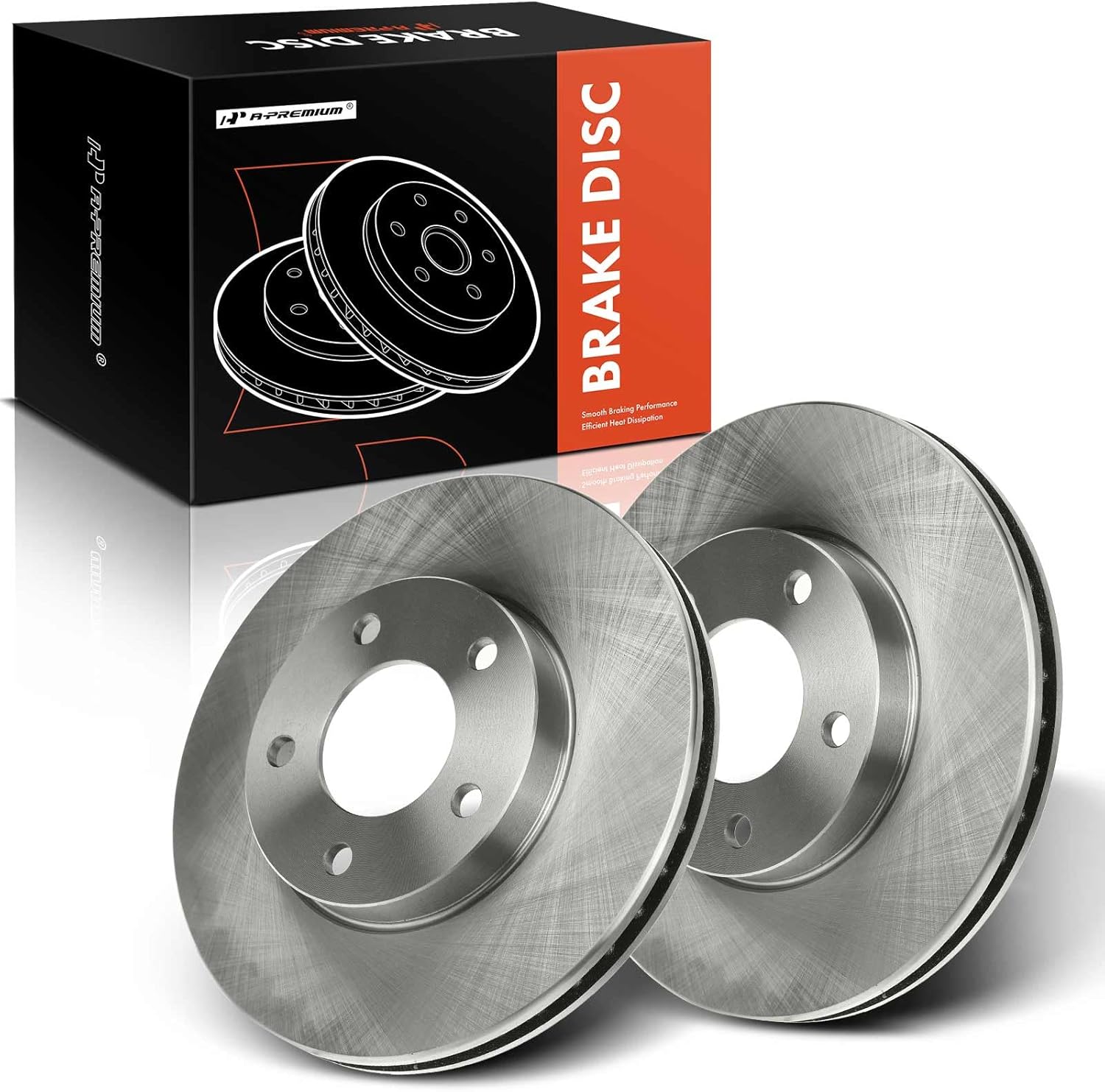 A-Premium 10.94 inch (278mm) Front Vented Disc Brake Rotors Compatible with Select Ford, Mazda and Mercury Models - Escape 2001-2007, Tribute 2001-2006, Mariner 2005-2007, 2-PC Set