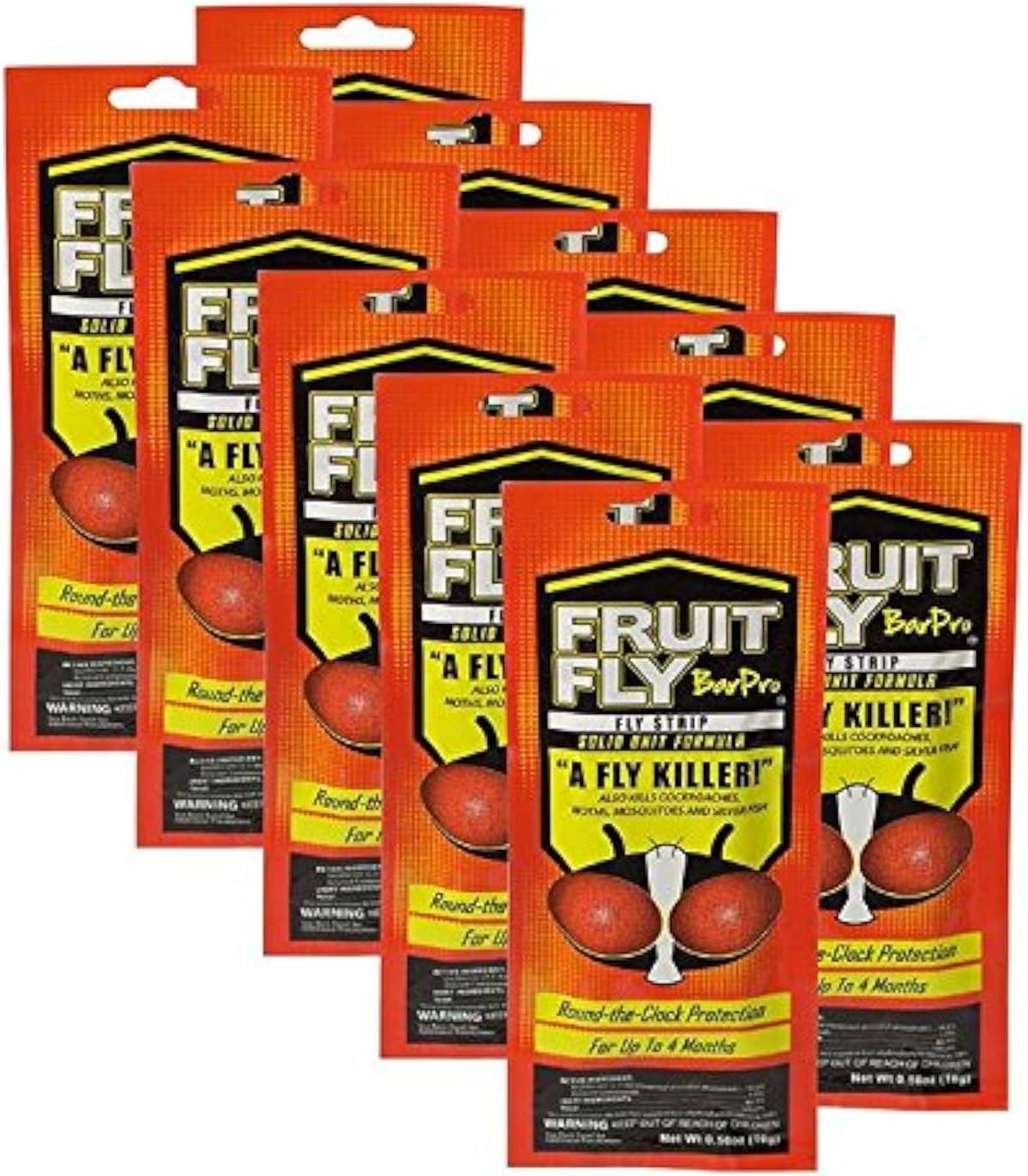 Fruit Fly BarPro – 4 Month Protection Against Flies, Cockroaches, Mosquitos & Other Pests – Portable for Indoor & Outdoor Use