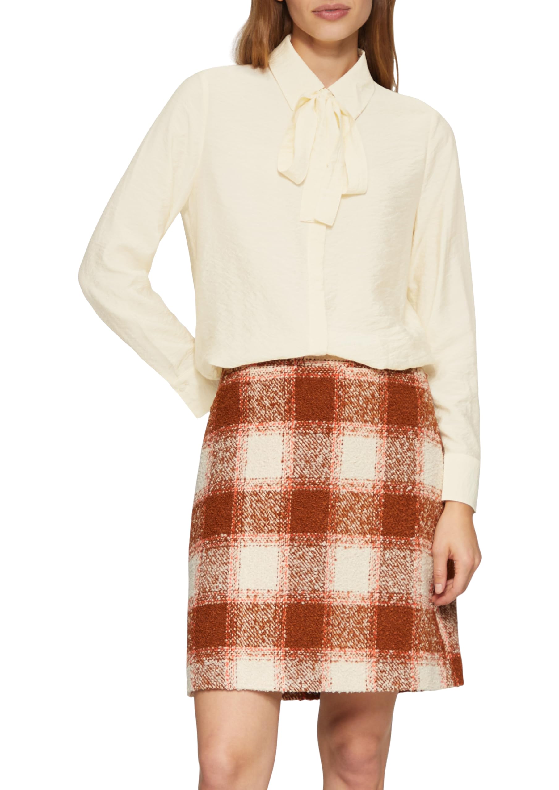 s.Oliver Strukturierte Bluse mit Abnehmbarer Schluppe