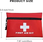 12pcs Mini Trousse de premiers soins Sac vide, Trousse de premier secours vide de voyage avec fermeture éclair pour les urgences à la maison, Bureau, Voiture, Extérieurs, Bateau, Camping, Randonnée(Bag seulement)
