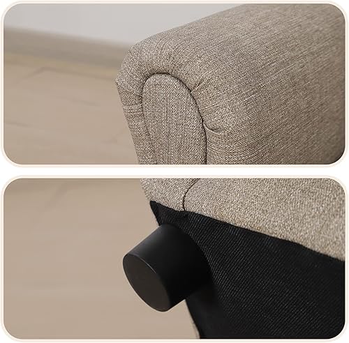 Miniatura 4 de Getifun Silla de sofá para niños con otomanaPVC de cuero para niños pequeños con patas de plástico sillón tapizado para niños menores de 4 años