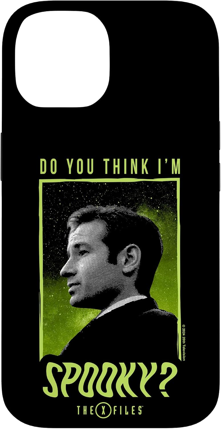 iPhone 14 X-Files Mulder Do You Think I'm Spooky Poster Case