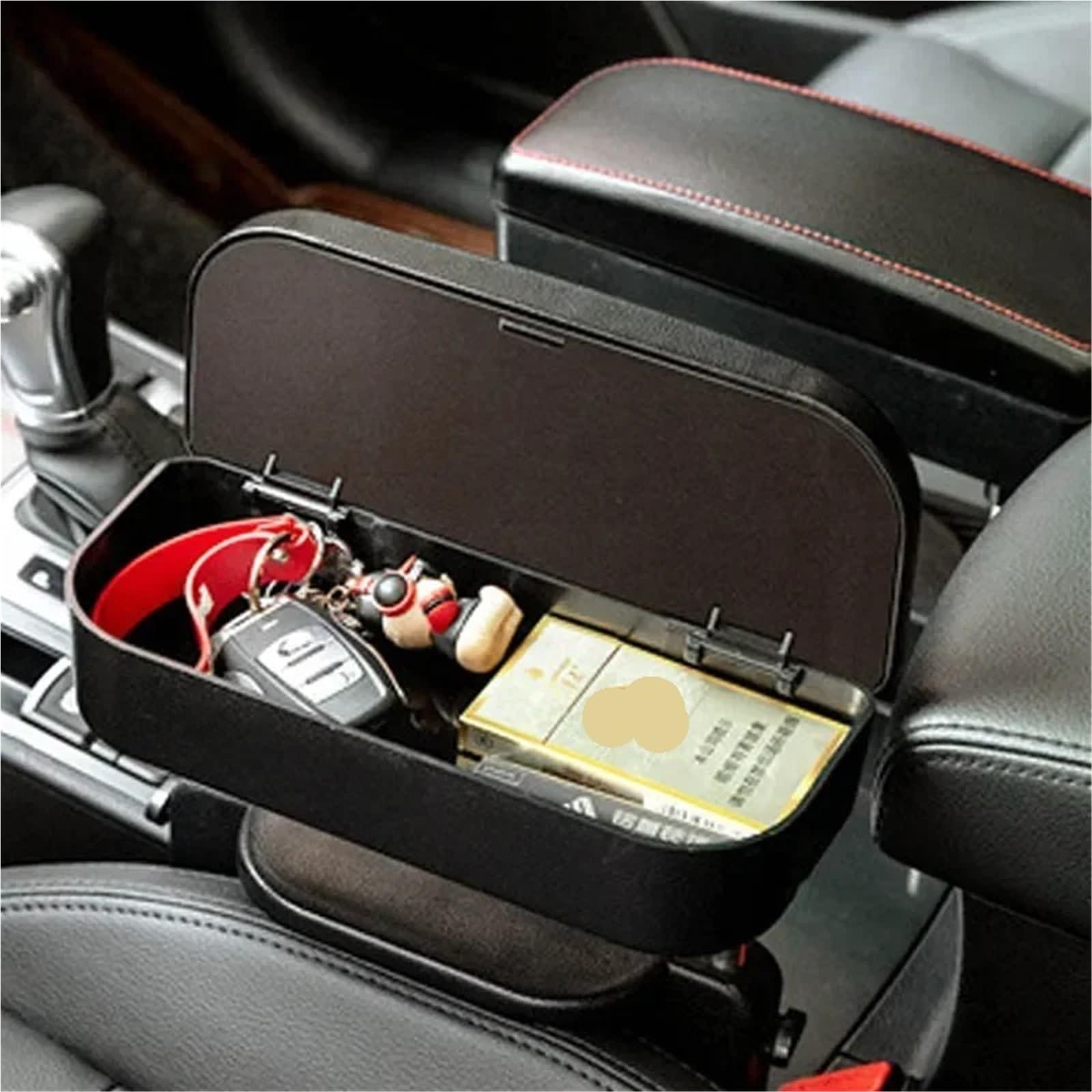 Bracciolo con Copertura a Rullo Bracciolo universale per auto, consolle centrale, bracciolo per auto, organizer, accessori, supporto per gomiti, braccioli(A)