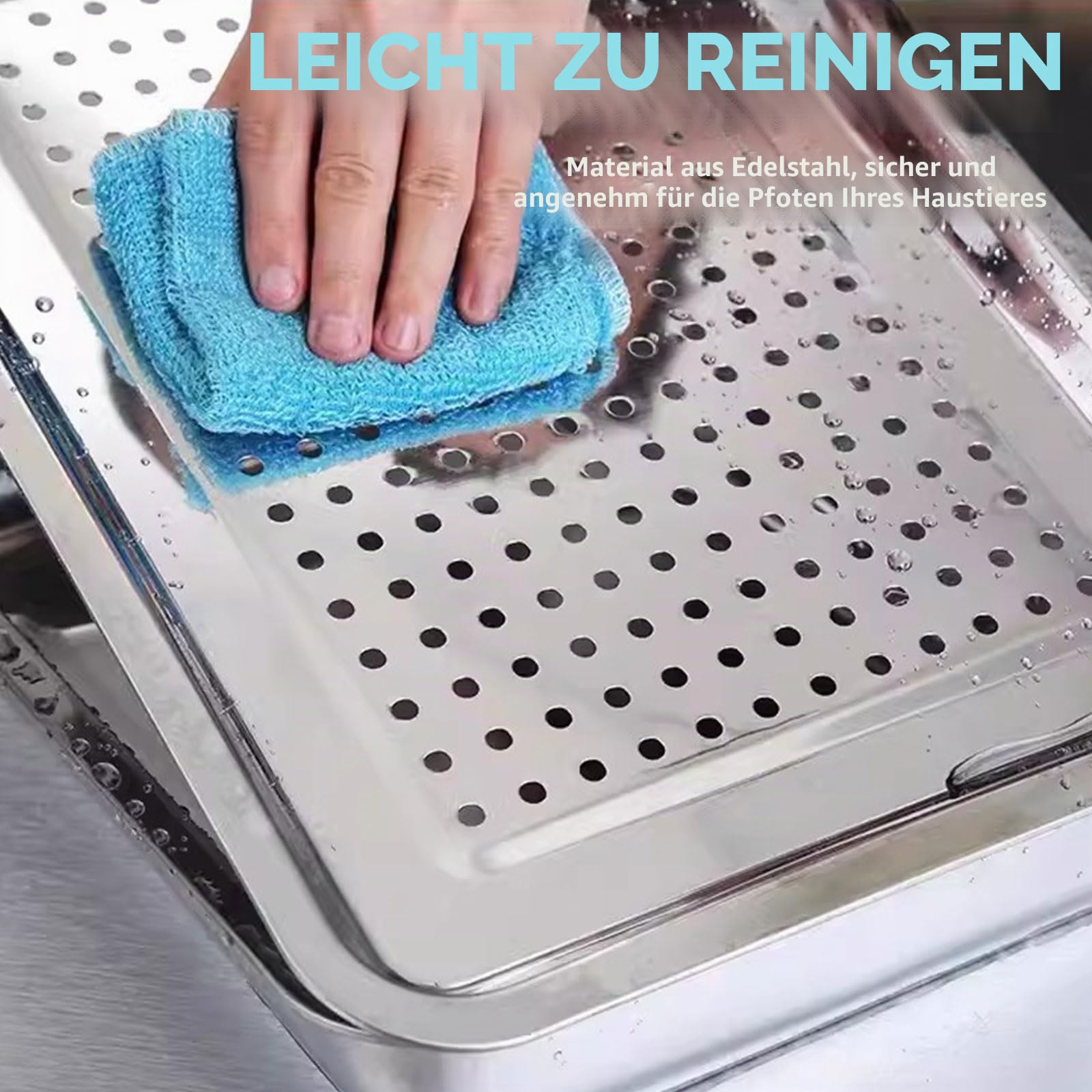 Oncpcare Kühltablett für Kaninchen, Frettchen, Kühlkissen, Haustier-Hase, Kühlpfanne, kleine Haustiermatte für Kaninchen, Meerschweinchen, Frettchen, Teller Eisbett
