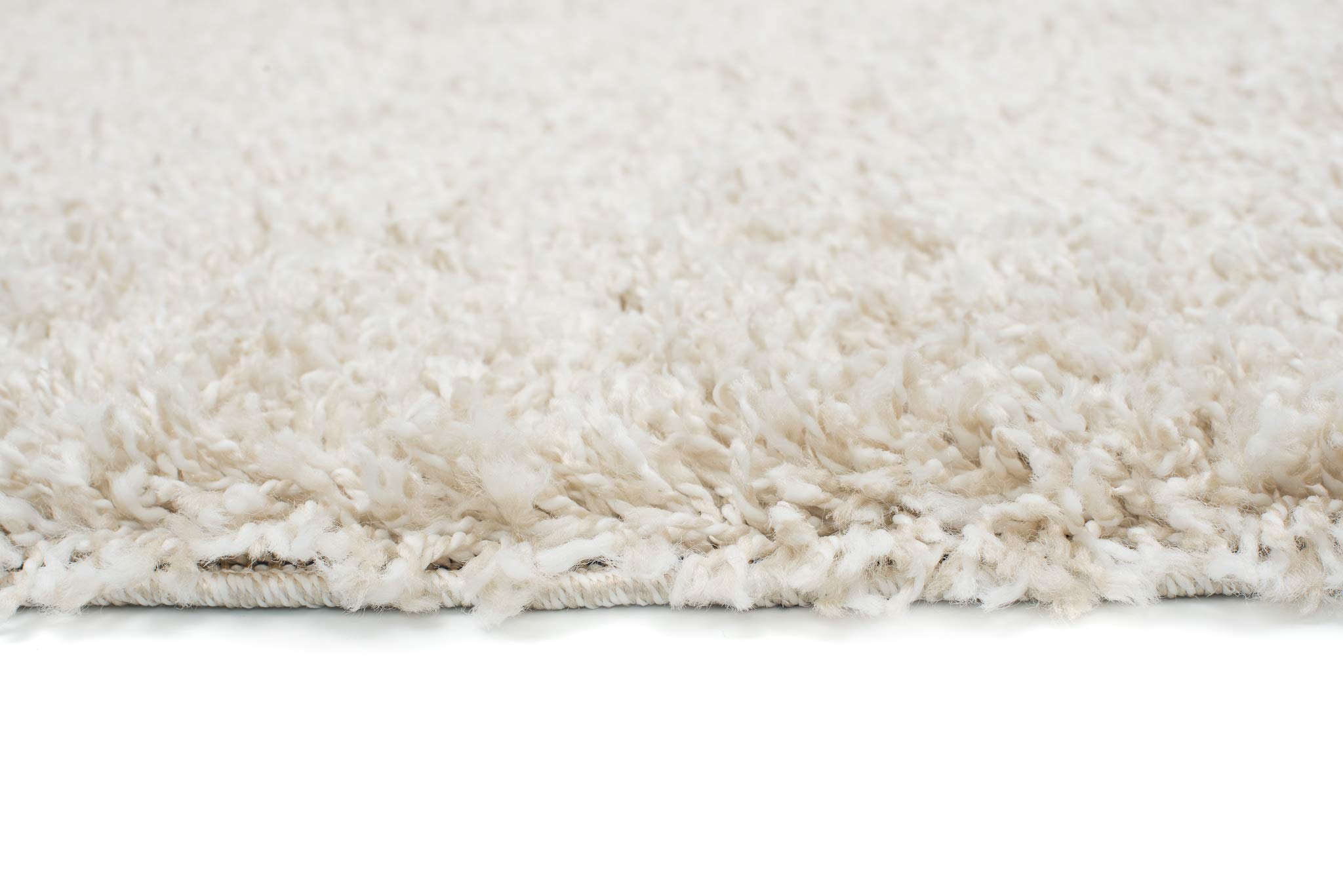 Tapiso Essence dywan Shaggy, wysokie runo, beżowy, jednokolorowy, miękki, nowoczesny, prostokątny, do salonu, sypialni, Ökotex 140 x 200 cm