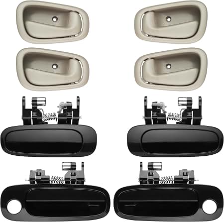 Amazon.com: Door Handle Set, Fit for 1998-2002 Toyota Corolla