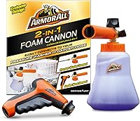 Armor All 2-in-1 Foam Cannon Kit: Pressure Washer & Garden Hose Car Wash Foam Cannon with Ergonomic Adaptor