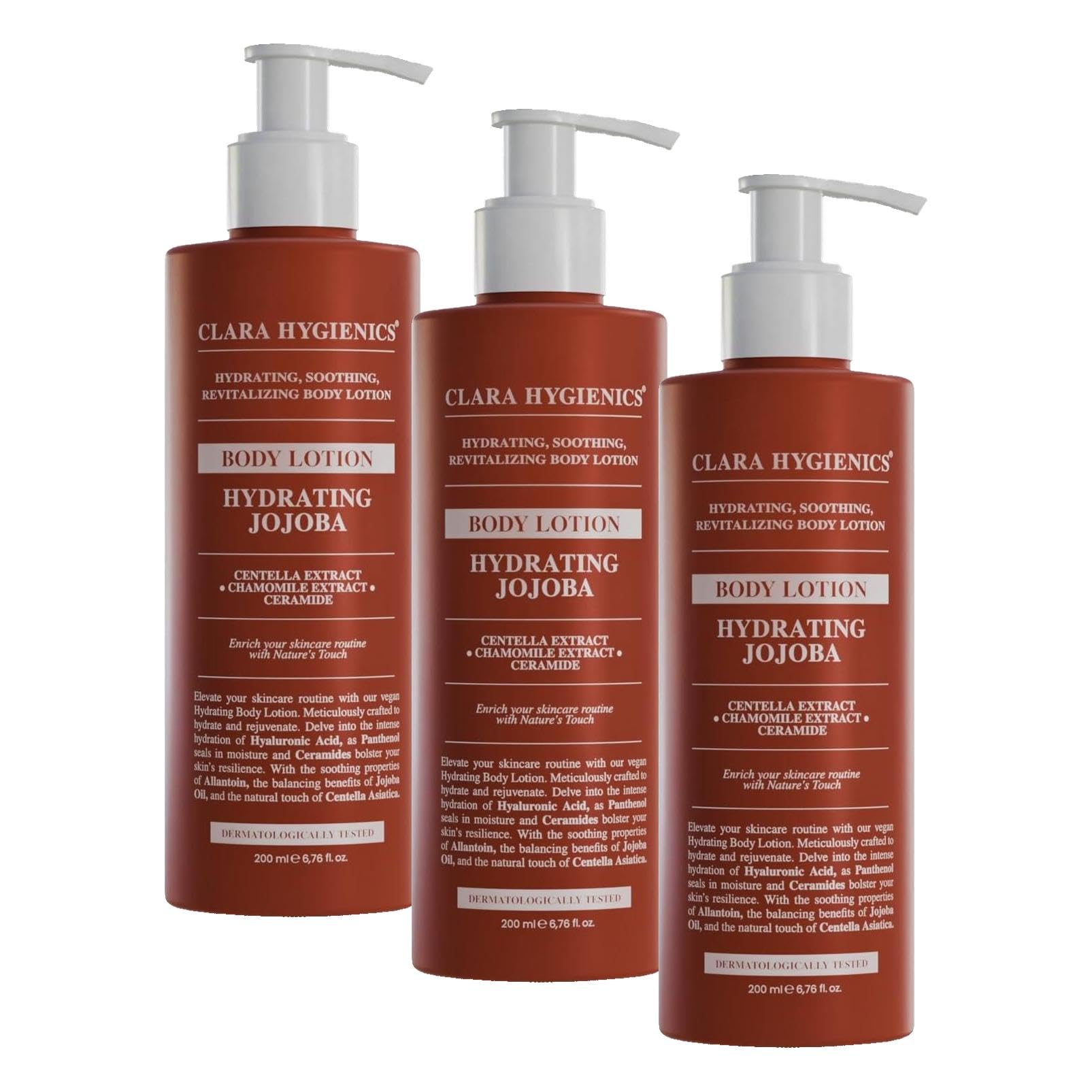 Hydrating Jojoba Body Lotion 200ml Losyon (3 paketi)