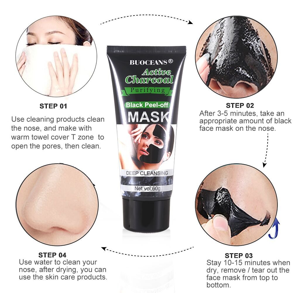 Masque Visage 'Peel Off' Purifiant Contre Les Points Noirs - Johom Skin Doctor - 38g - Collagène