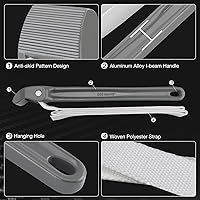 Vista 5 de DURATECH Llave de correa de 12 pulgadas, llaves de tubo de correa de nailon ajustables, llave de abridor de correa de filtro de aceite