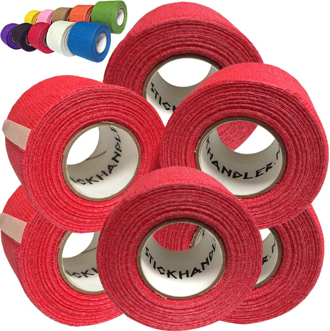 STICK HANDLER Professional Hockey Grip Tape Pro Pack (Red | Six Pack)