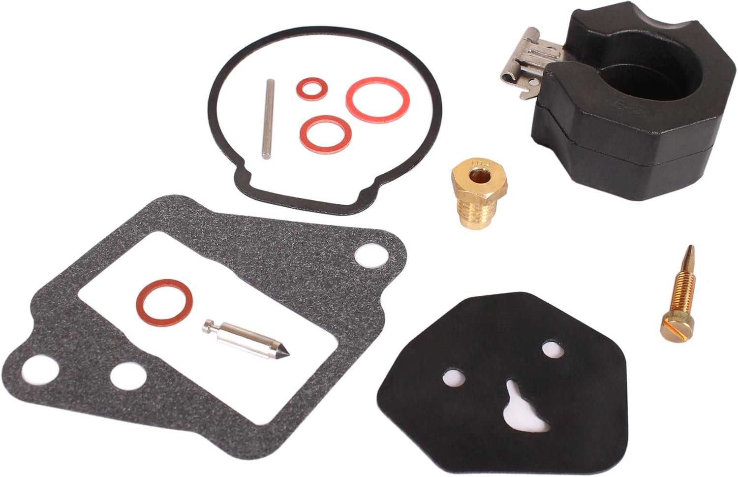 SouthMarine Boat Motor 6E7-W0093-01 6E7-W0093-02/03/04 Carburetor Repair Kit for Yamaha Outboard Engine 9.9HP 15HP/ 814481M 9-37506 for Mercury Marine Mercruiser Quicksilver,for Sierra 18-7769