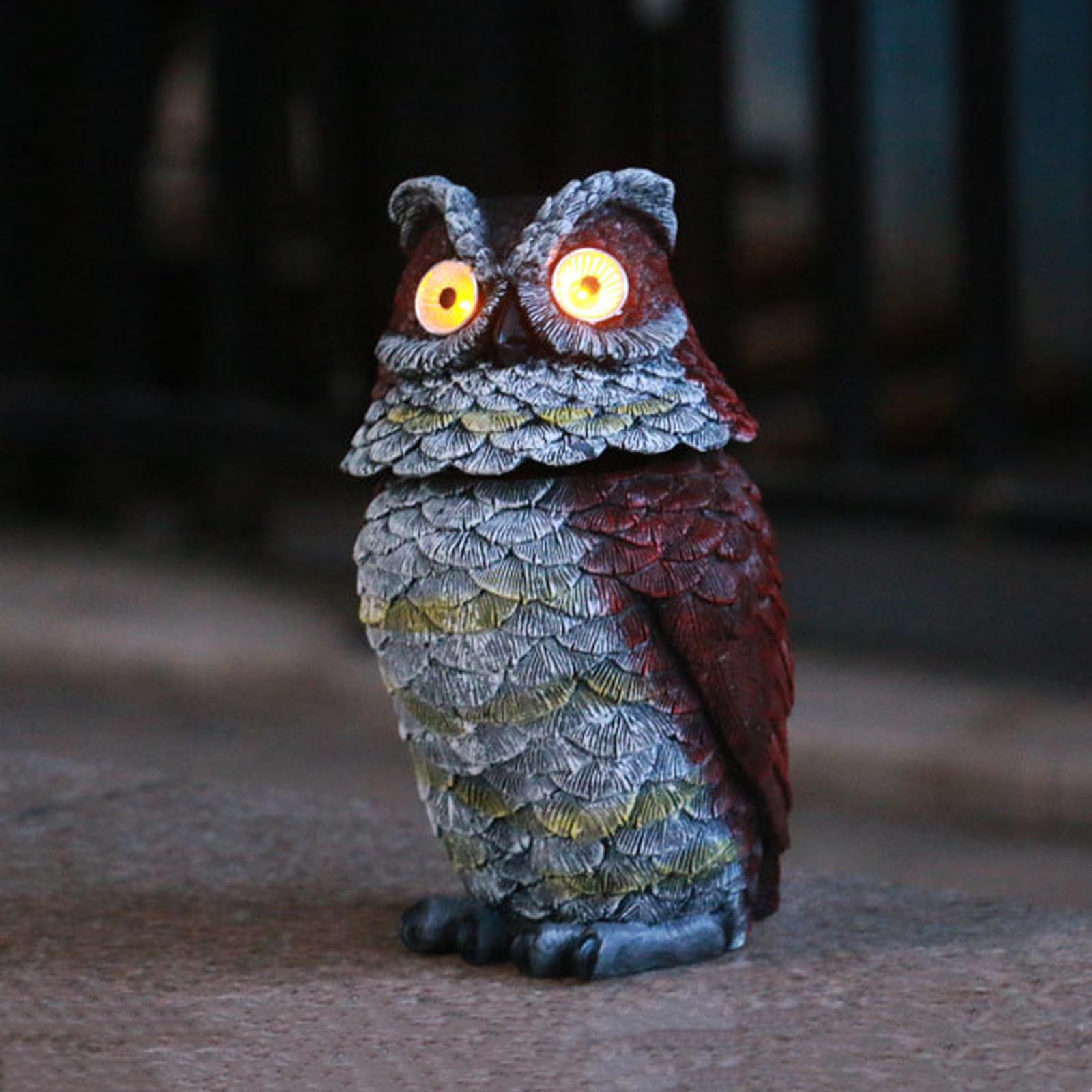 Cadeau d'anniversaire femme et maman unique : le hibou solaire animé VEEKI en résine