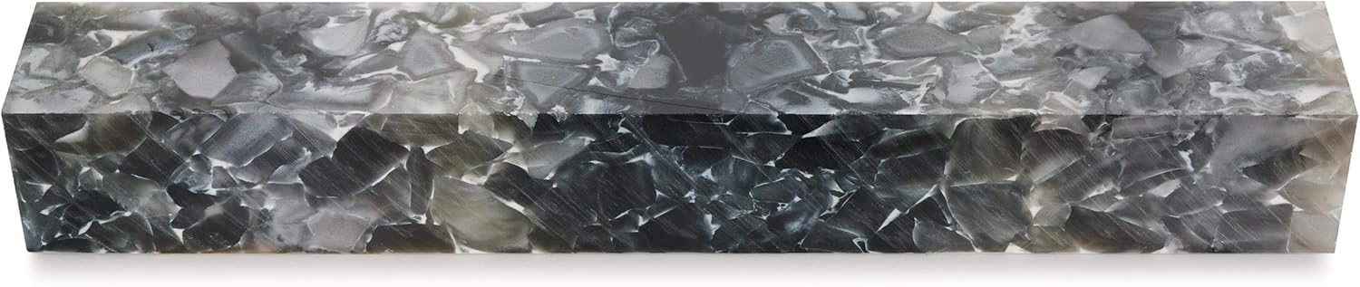 Woodriver Acrylic Pen Blank, Silver Mercury Quartz