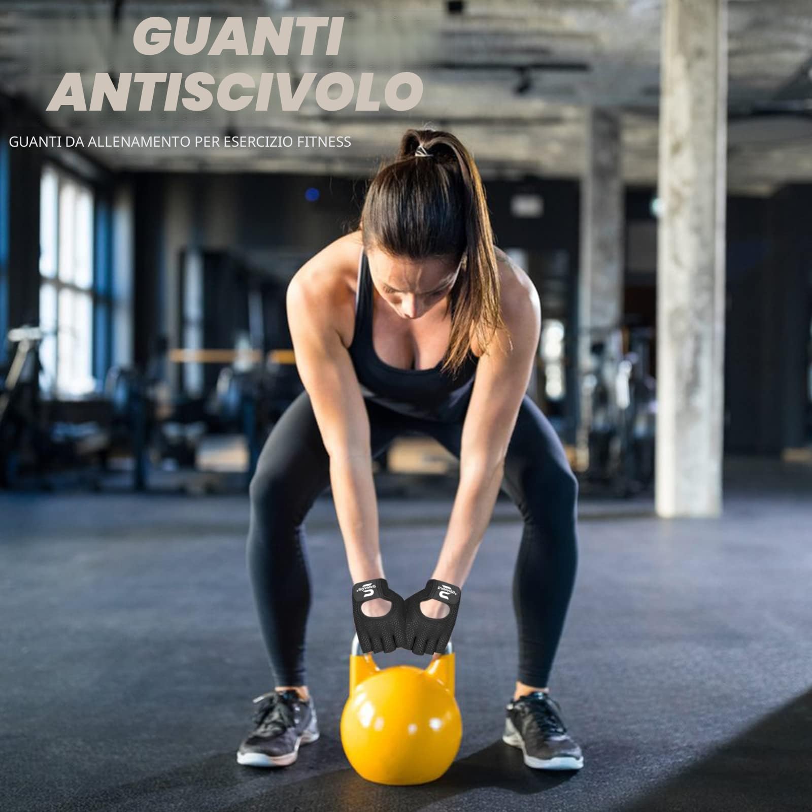 SAWANS Guanti da palestra antiscivolo in silicone per fitness ciclismo trazioni