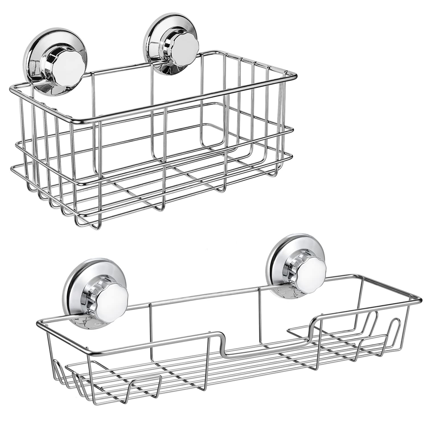 iPEGTOP Suction Cup Shower Caddy Bathroom Shower Gel Organizer
