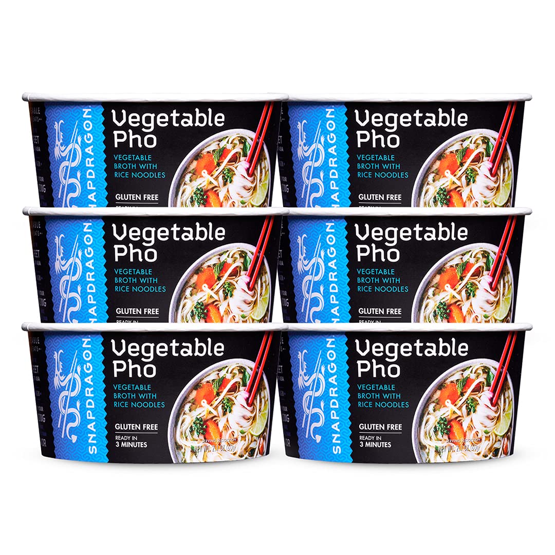 Snapdragon Vegetable Vietnamese Pho Soup Bowl, 2.1 oz (Pack of 6)