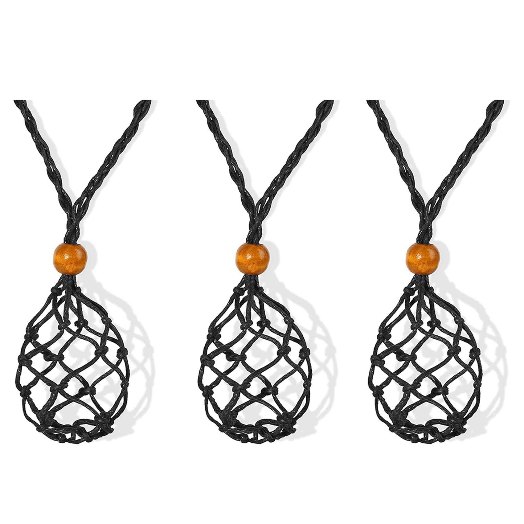 Cordoncini Per Collana Vuoti Rheross - 3 Pezzi, Regolabili, Per Pietre E Cristalli Fai Da Te