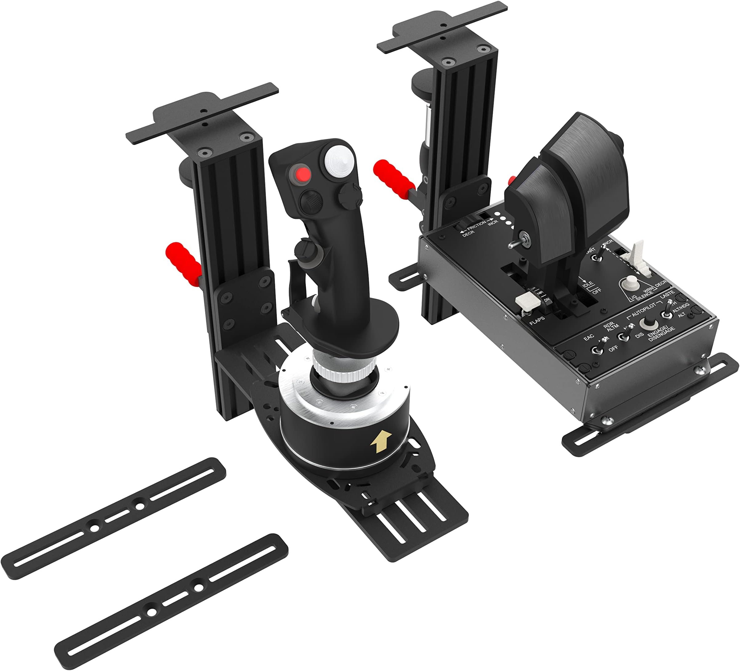 Reyann 2 Set Joystick Desk Mount, Hotas Desk Mount for Flight Sim Joystick, Thrustmaster Hotas Warthog/T.Flight Hotas/T.16000M/ TCA Hotas, Logitech G X56/ X52/ X52 Pro, VKB, VPC, Winwing Orion HOTAS