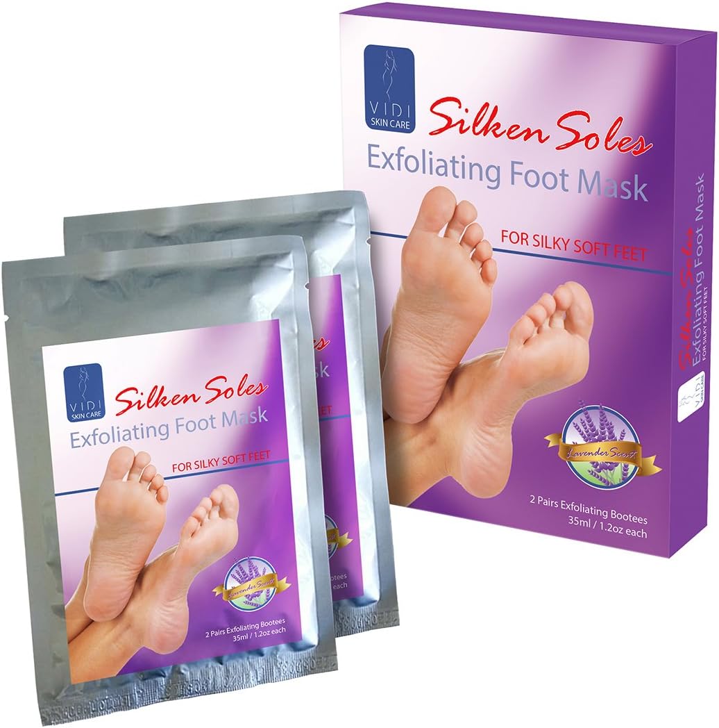 Foot Peel, Exfoliant Mask (2 pair pack) for Baby Soft Feet, Dry Skin Peeling Socks Remover Treatment