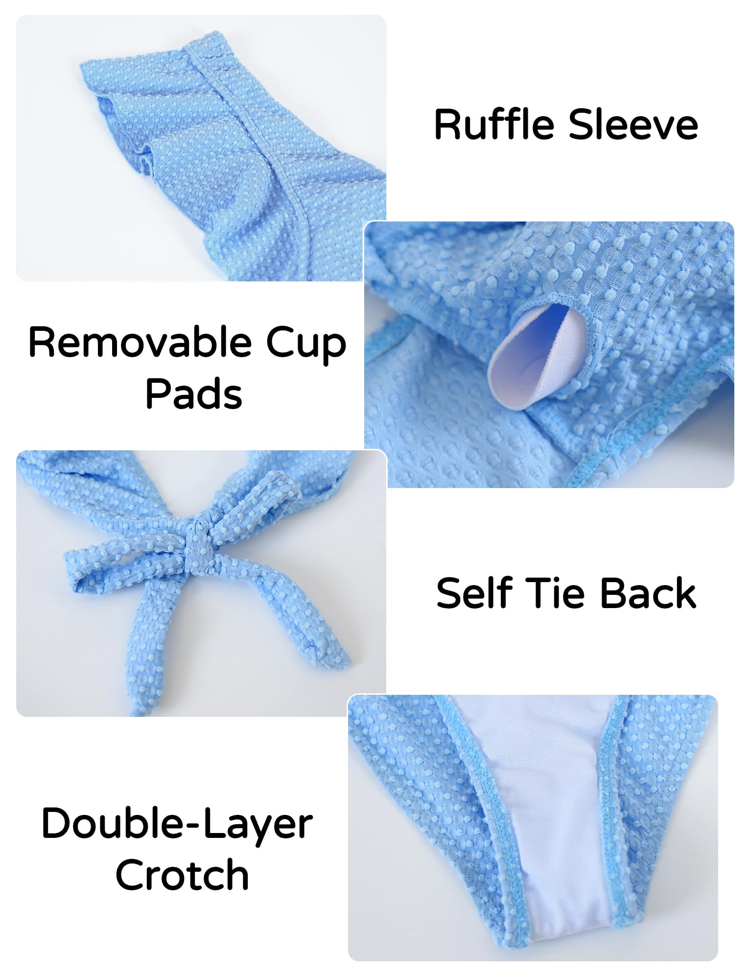 Happy Cherry Traje de baño de maternidad de una pieza para embarazo, cuello en V, manga con volantes, traje de baño de maternidad, traje de baño de maternidad, S-XL